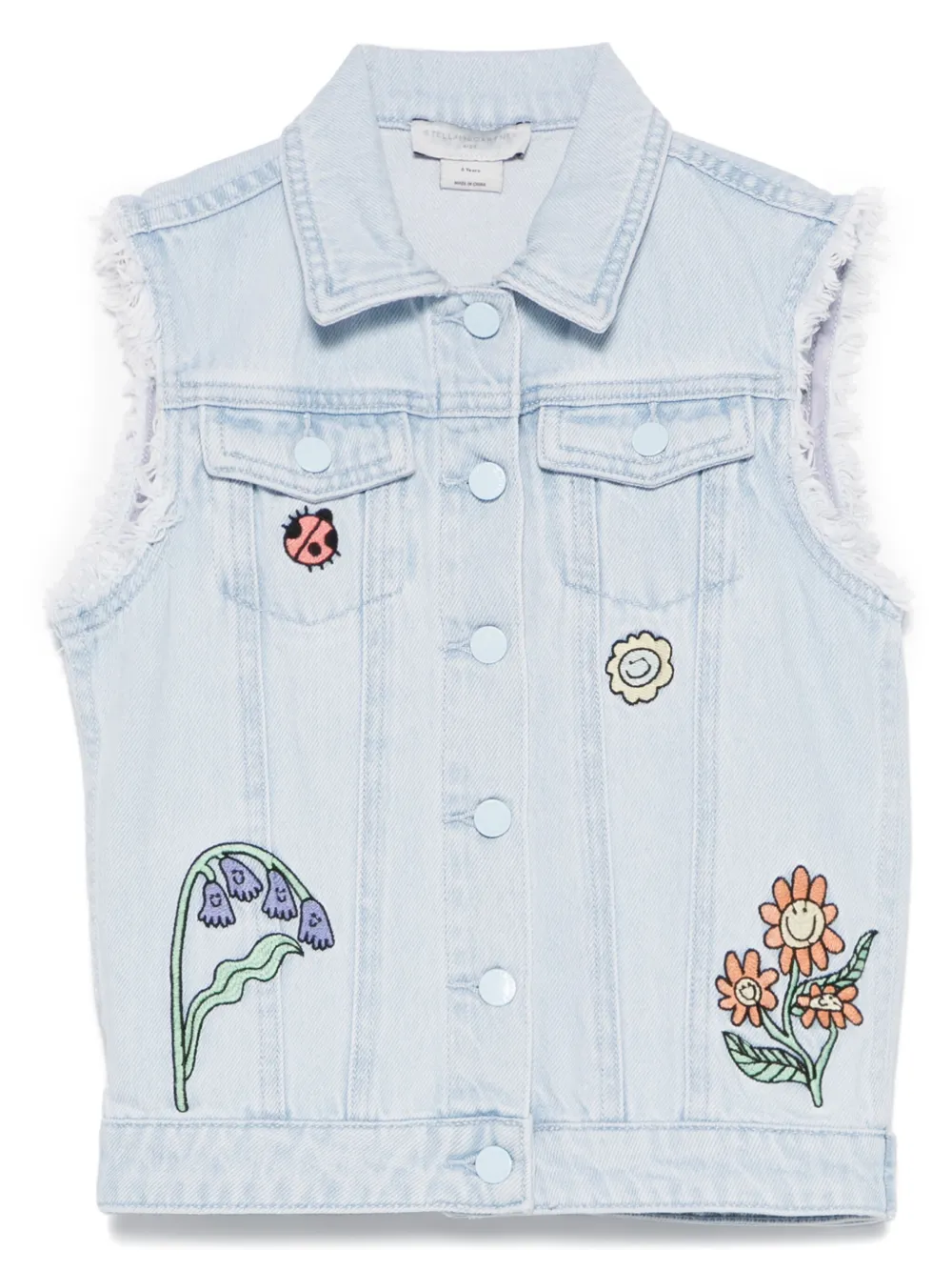 

Джинсовый жилет Woodland Friends Stella McCartney Kids, синий