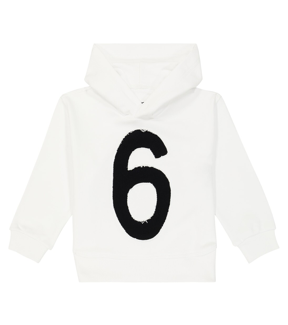 

Худи из хлопкового джерси с логотипом Mm6 Maison Margiela, белый