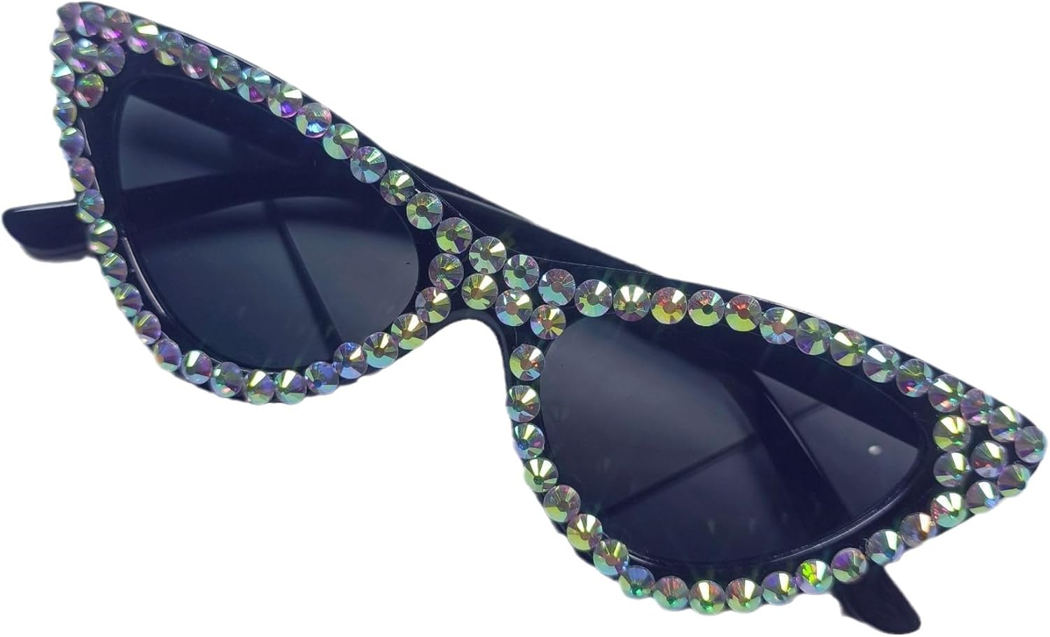 

Солнцезащитные очки Melrose со стразами, дизайнерские очки с защитой от УФ-излучения UV400, роскошные солнцезащитные очки с кристаллами, блестящие очки с бриллиантами, Black