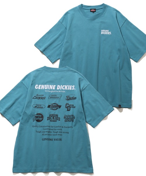 

Футболка с коротким рукавом, свободного кроя, с вышивкой и принтом Dickies, синий