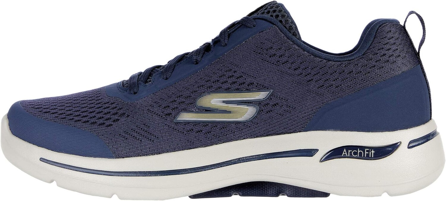 Кроссовки SKECHERS Performance Go Walk Arch Fit - Idyllic, цвет Navy/Gold — фото 4