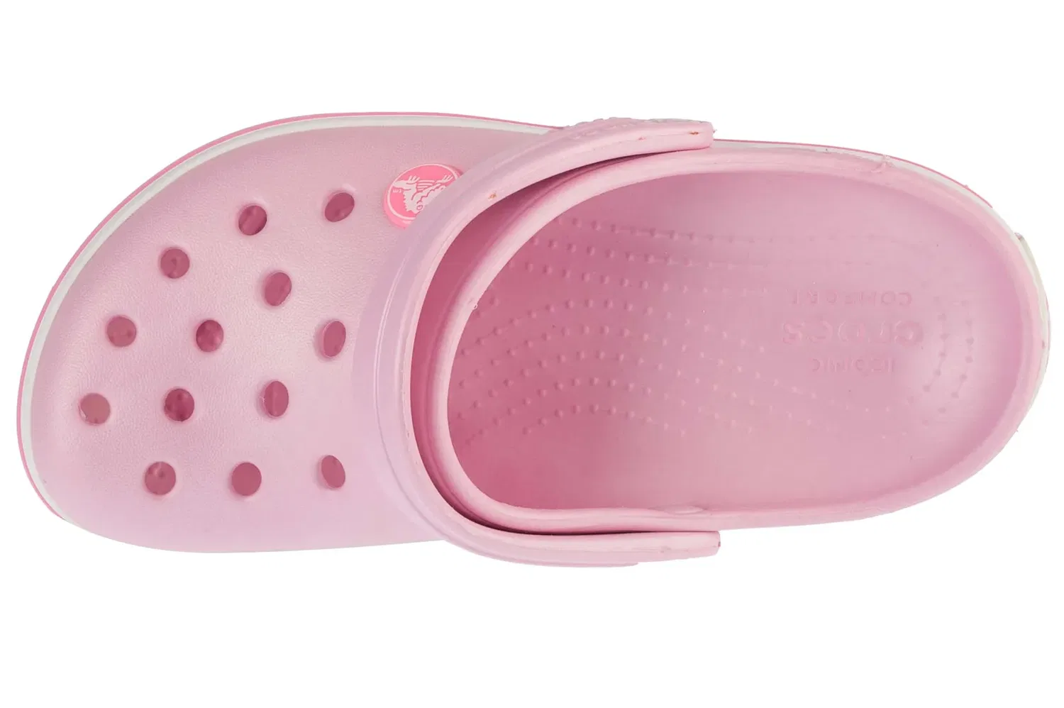 Пляжная обувь Crocs Crocband Clog K розовый — фото 3