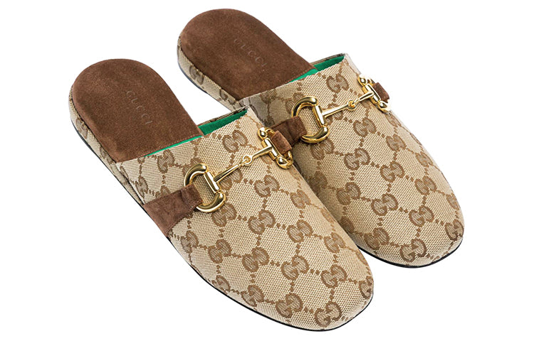 Шлепанцы (WMNS) Gucci GG Print Mules — фото 4