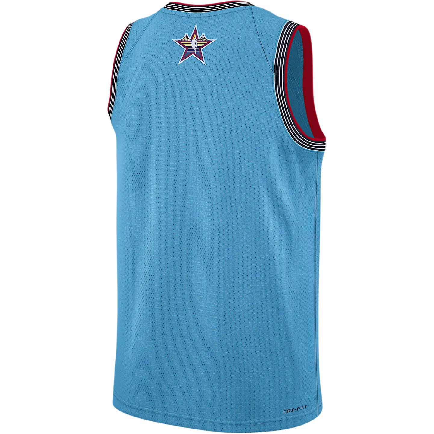 Мужская баскетбольная майка dri fit Nike, голубой — фото 4