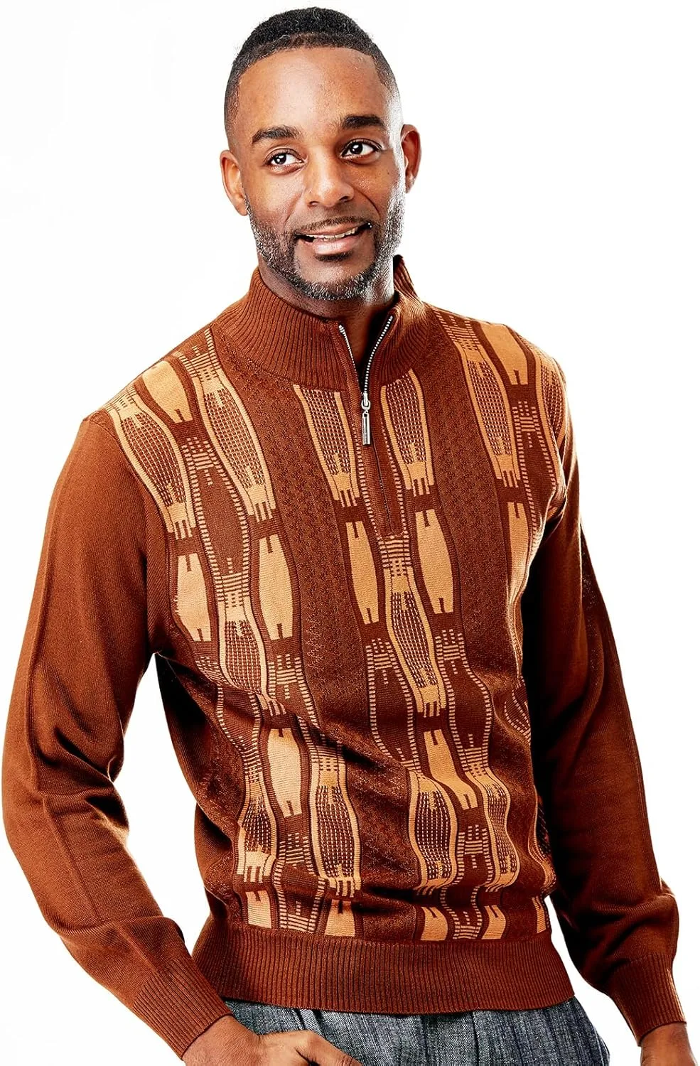 

Свитер Stacy Adams с вертикальным дизайном Neo Chain спереди