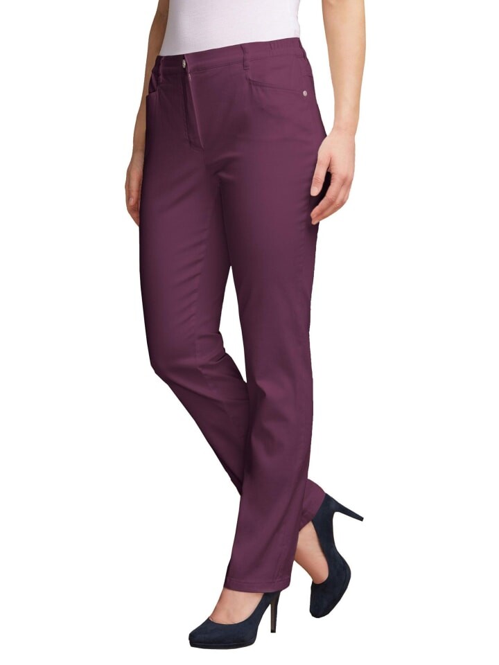 

Тканевые брюки GOLDNER CARLA, цвет aubergine
