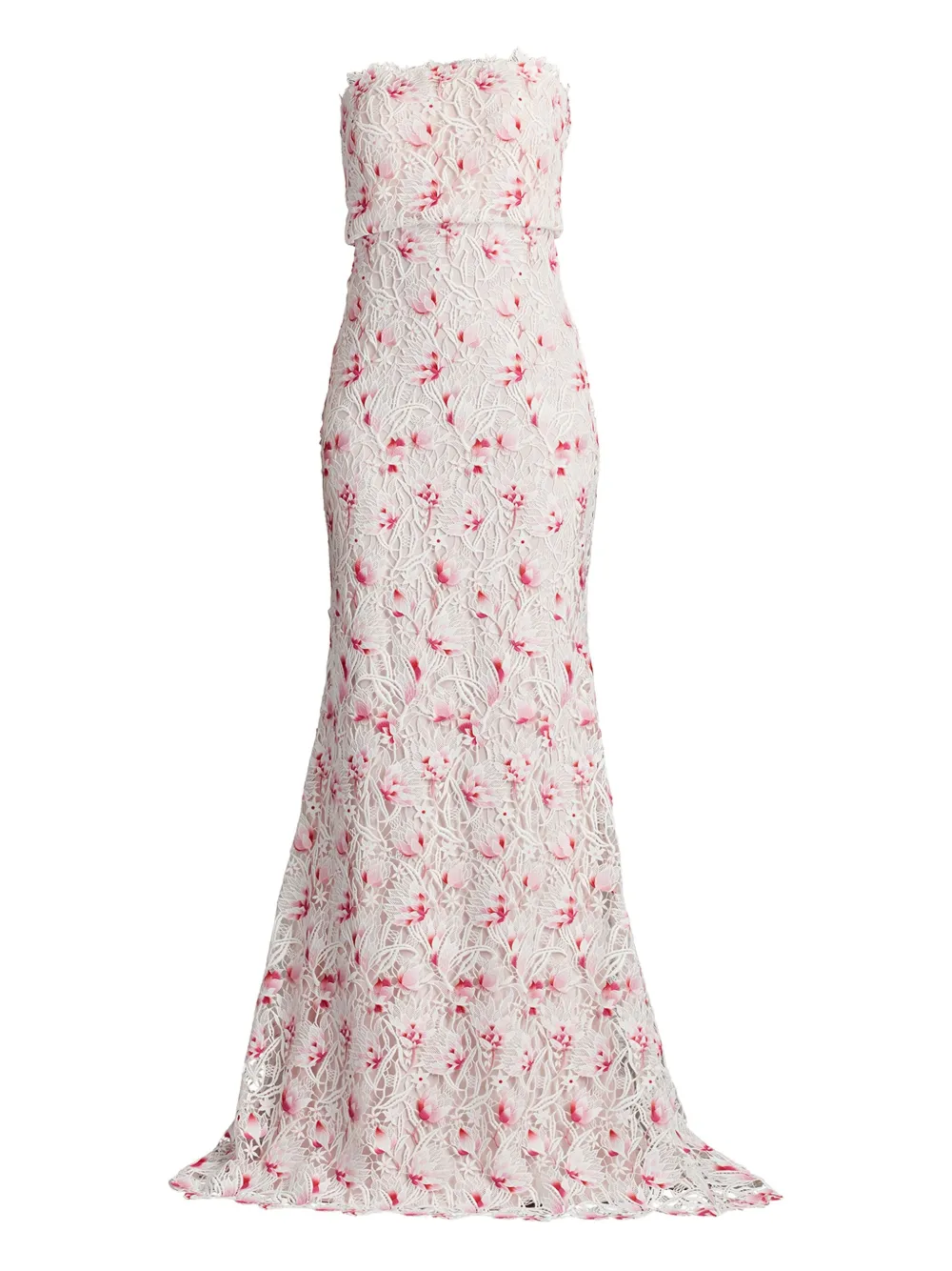 

Кружевное платье Tadashi Shoji, белый