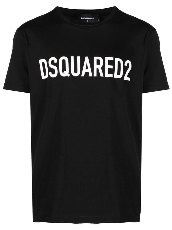 

Футболка с напускным логотипом Dsquared2, черный