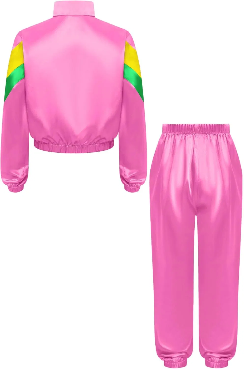 Детский спортивный костюм в стиле ретро Winnrchan Hot Pink — фото 4