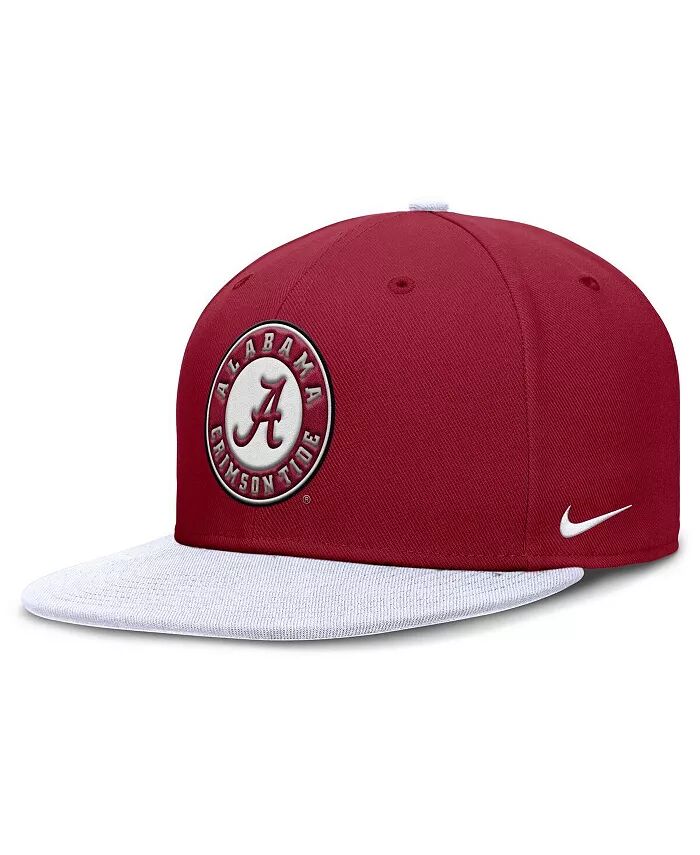 

Мужская темно-красная/белая кепка Alabama Crimson Tide двухцветная Primetime Performance Fitted Hat Nike