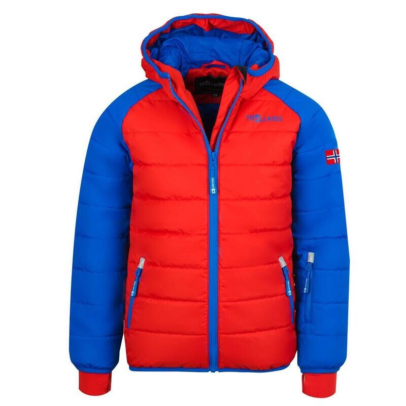 

Детская зимняя куртка Hafjell XT средняя синяя/красная TROLLKIDS, цвет blau