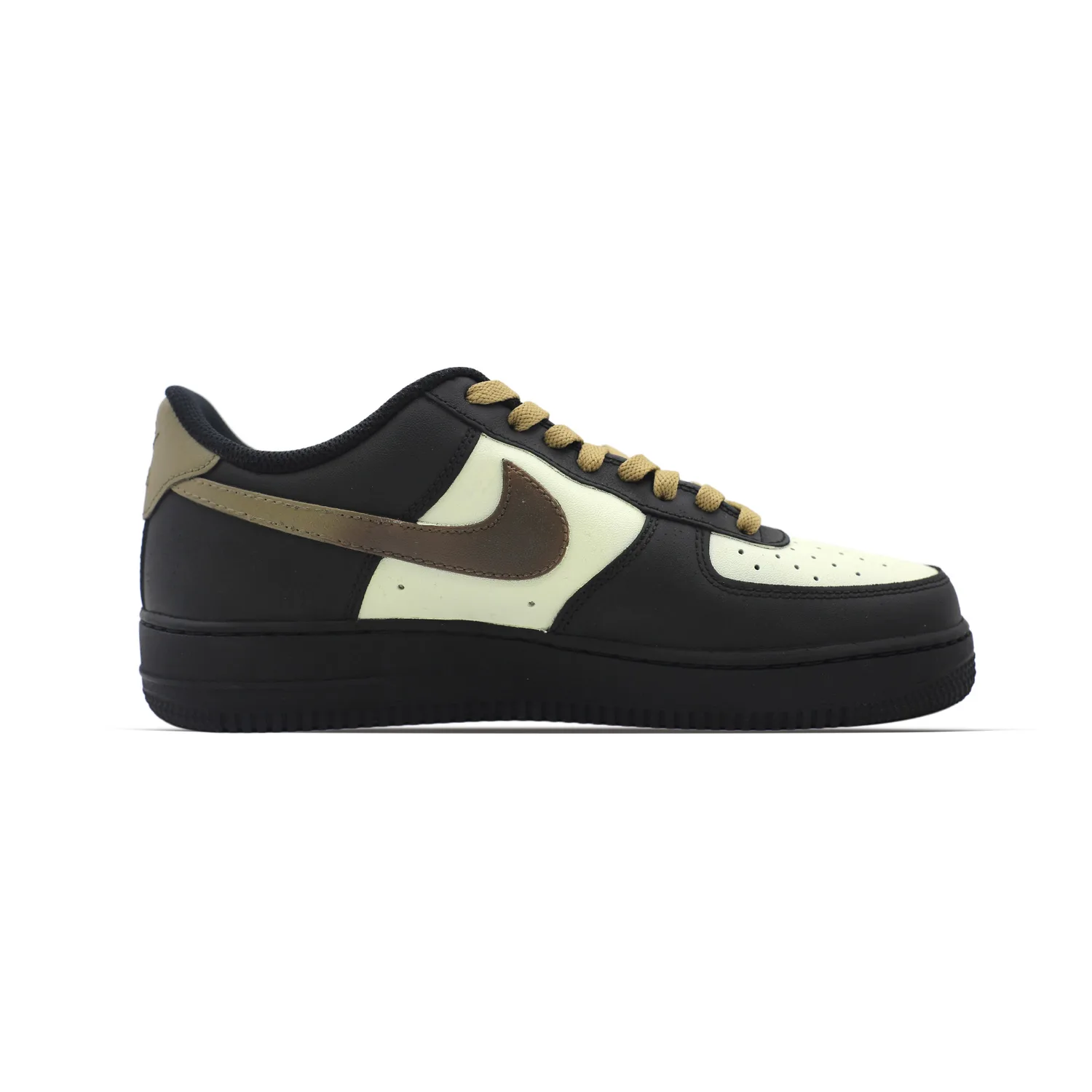 Кроссовки для скейтбординга Air Force Abrasion Resistant Low top Unisex Nike, черный — фото 3