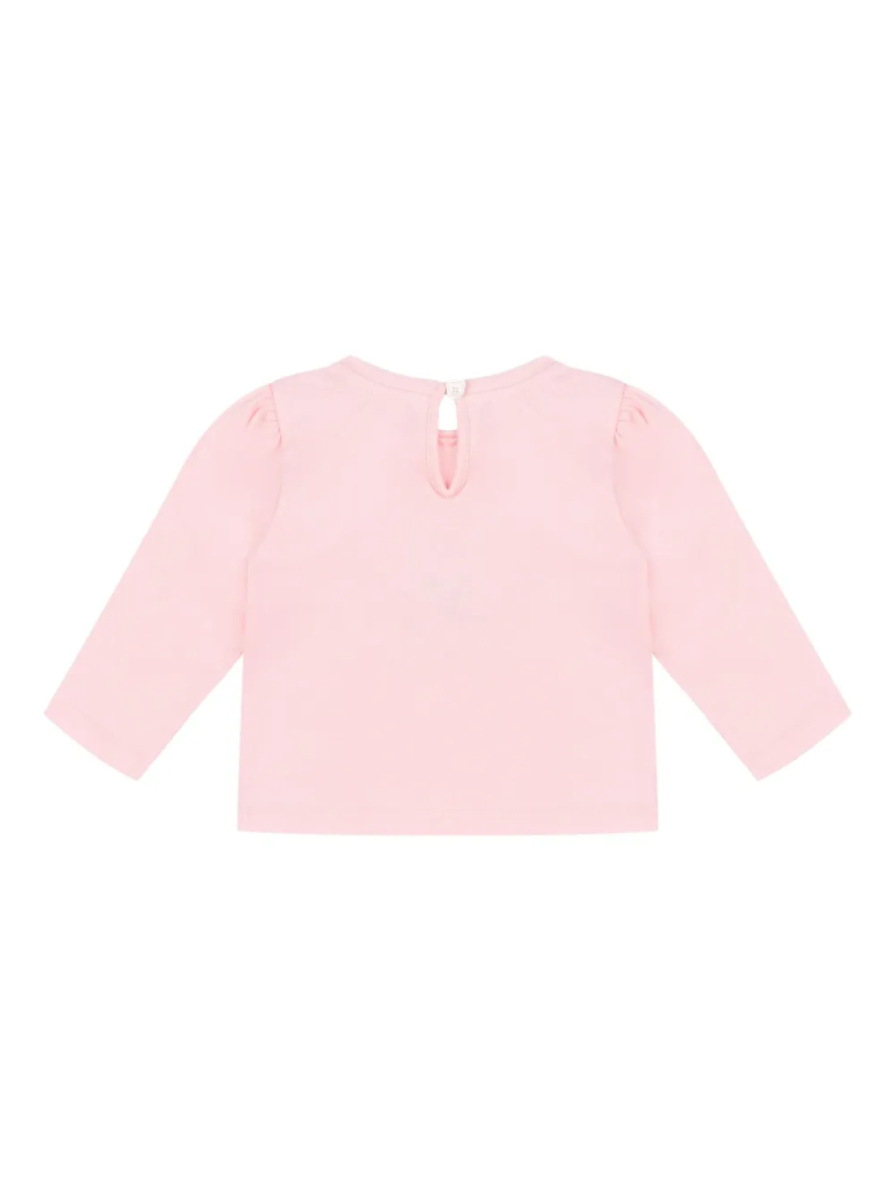 Moschino Kids топ с длинными рукавами и принтом, розовый — фото 2