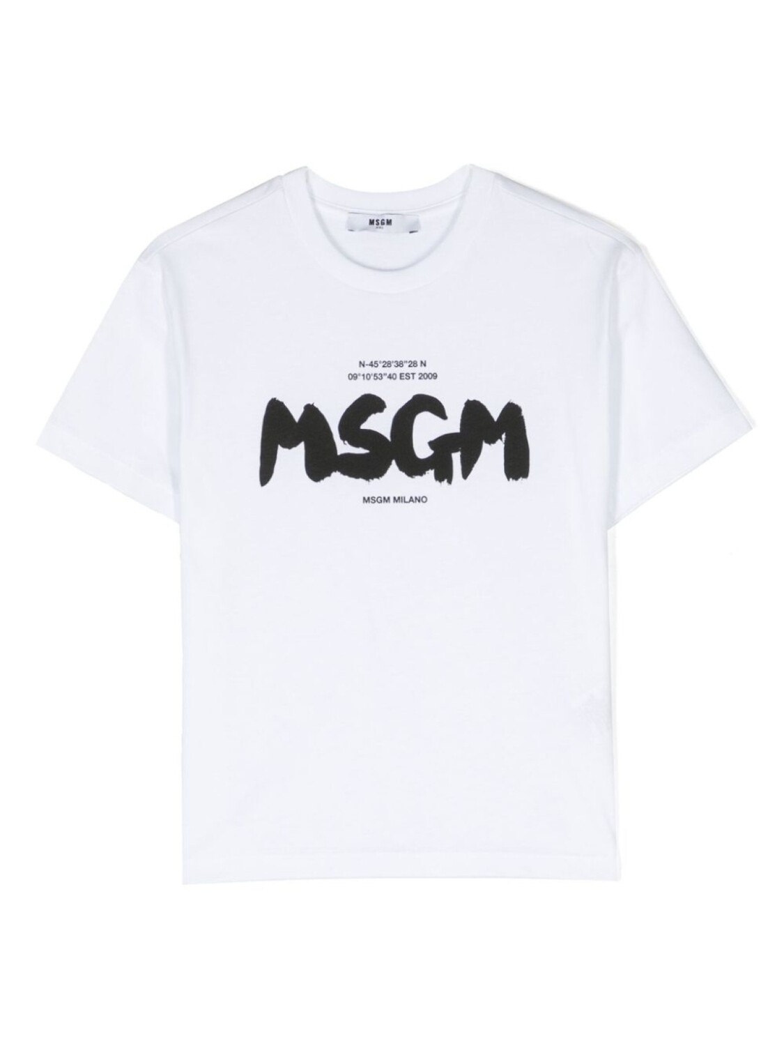 

MSGM Kids футболка с логотипом, белый