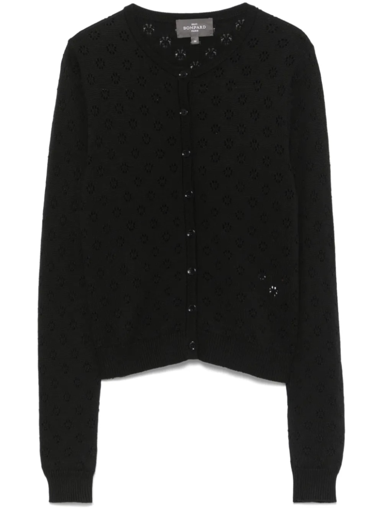 

Кардиган вязки пуантами Eric Bompard, черный