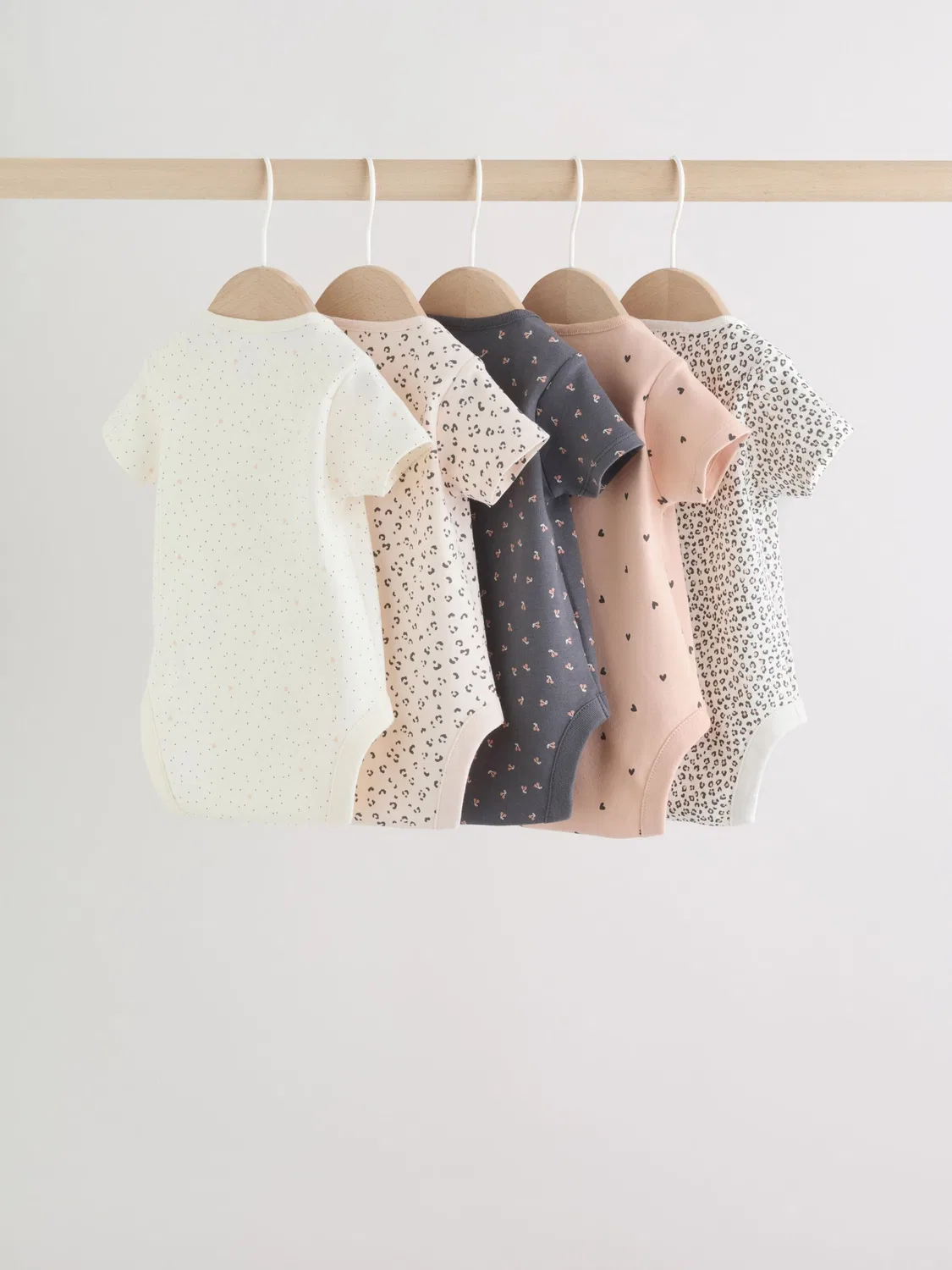 Комбинезон/Боди Next, Light Beige/Anthracite/Pastel Pink/White — фото 2