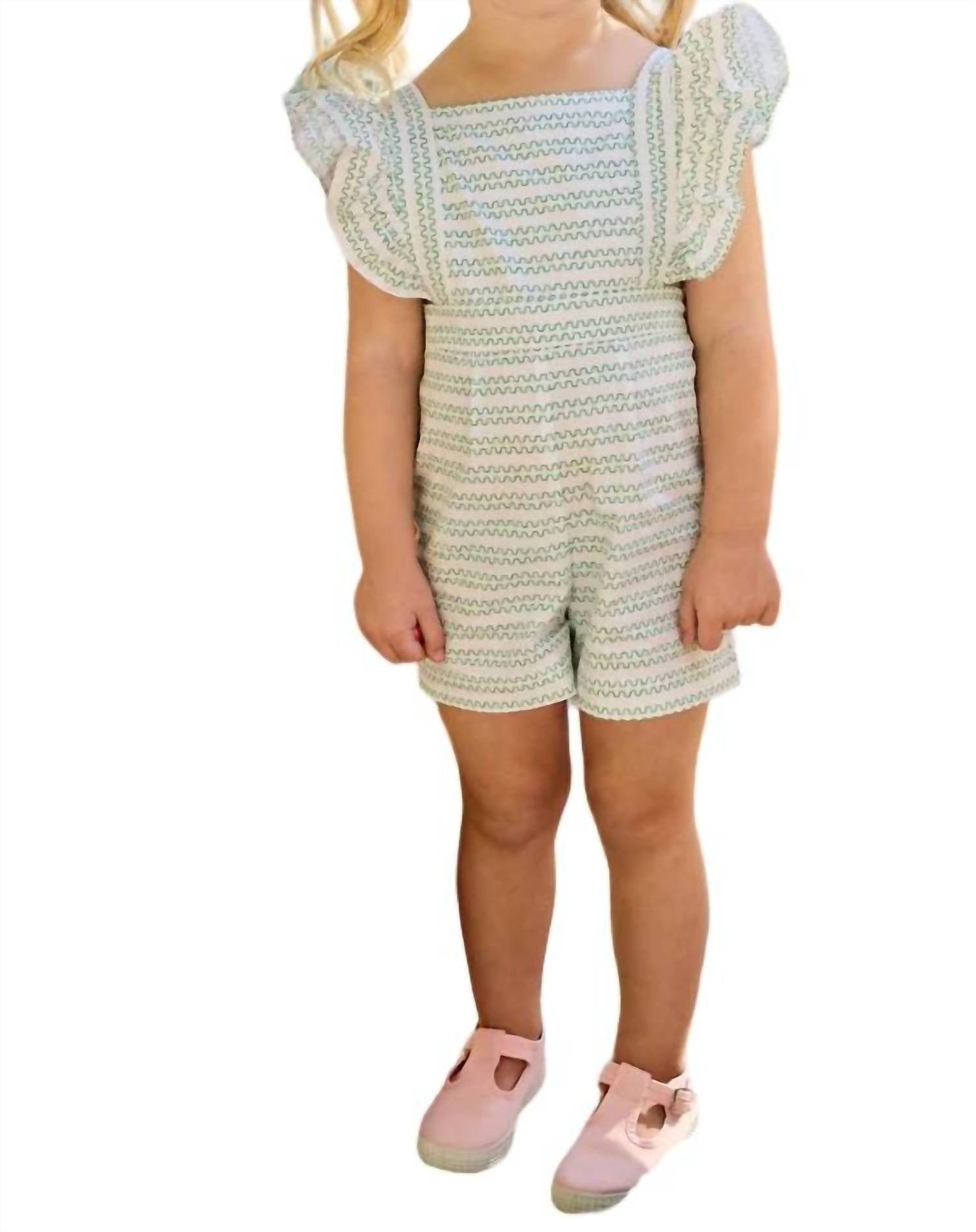 

Блузка-комбинезон Blythe в зеленую полоску Bella bliss