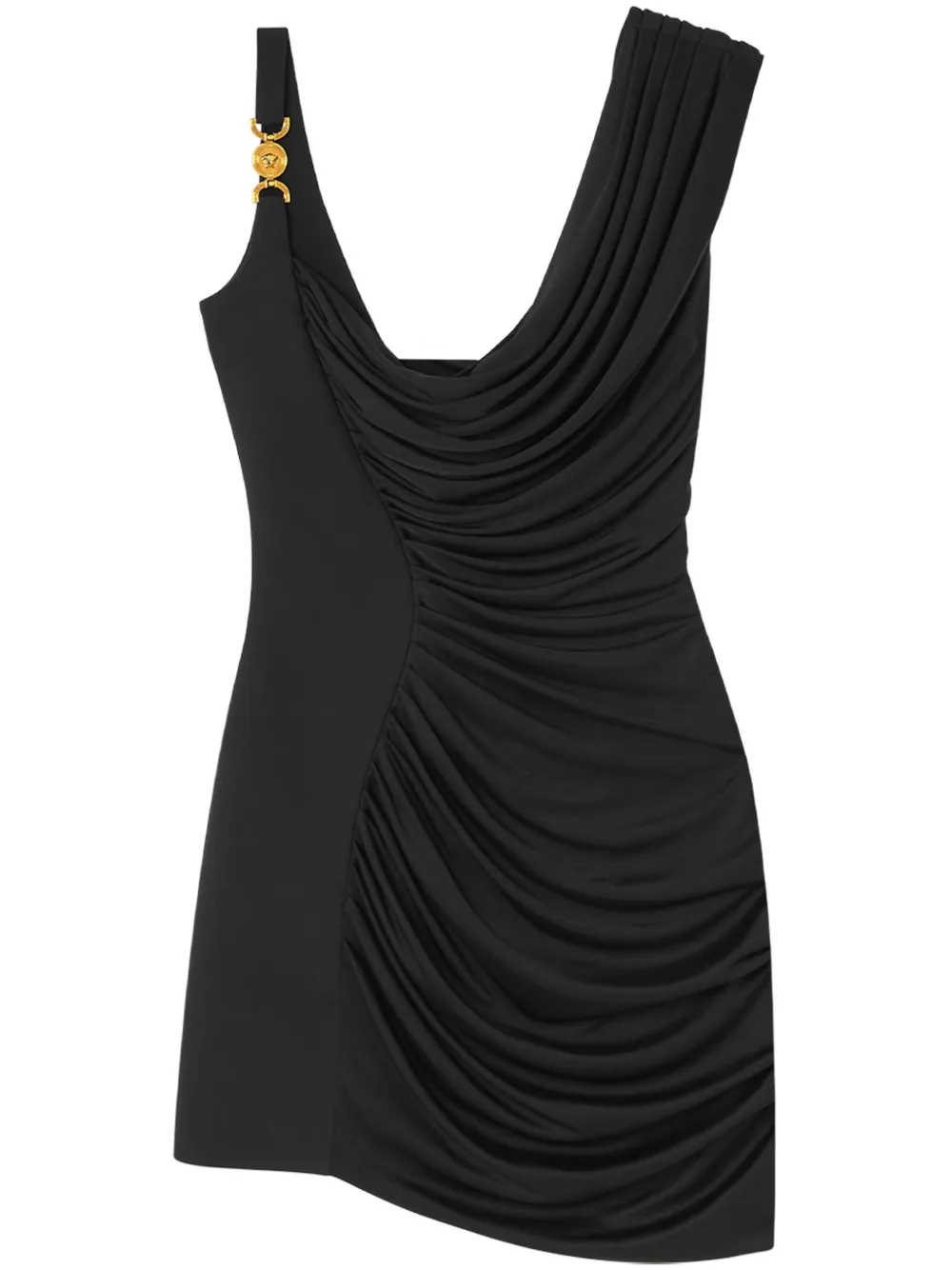 

Платье мини Medusa '95 с драпировкой VERSACE, черный