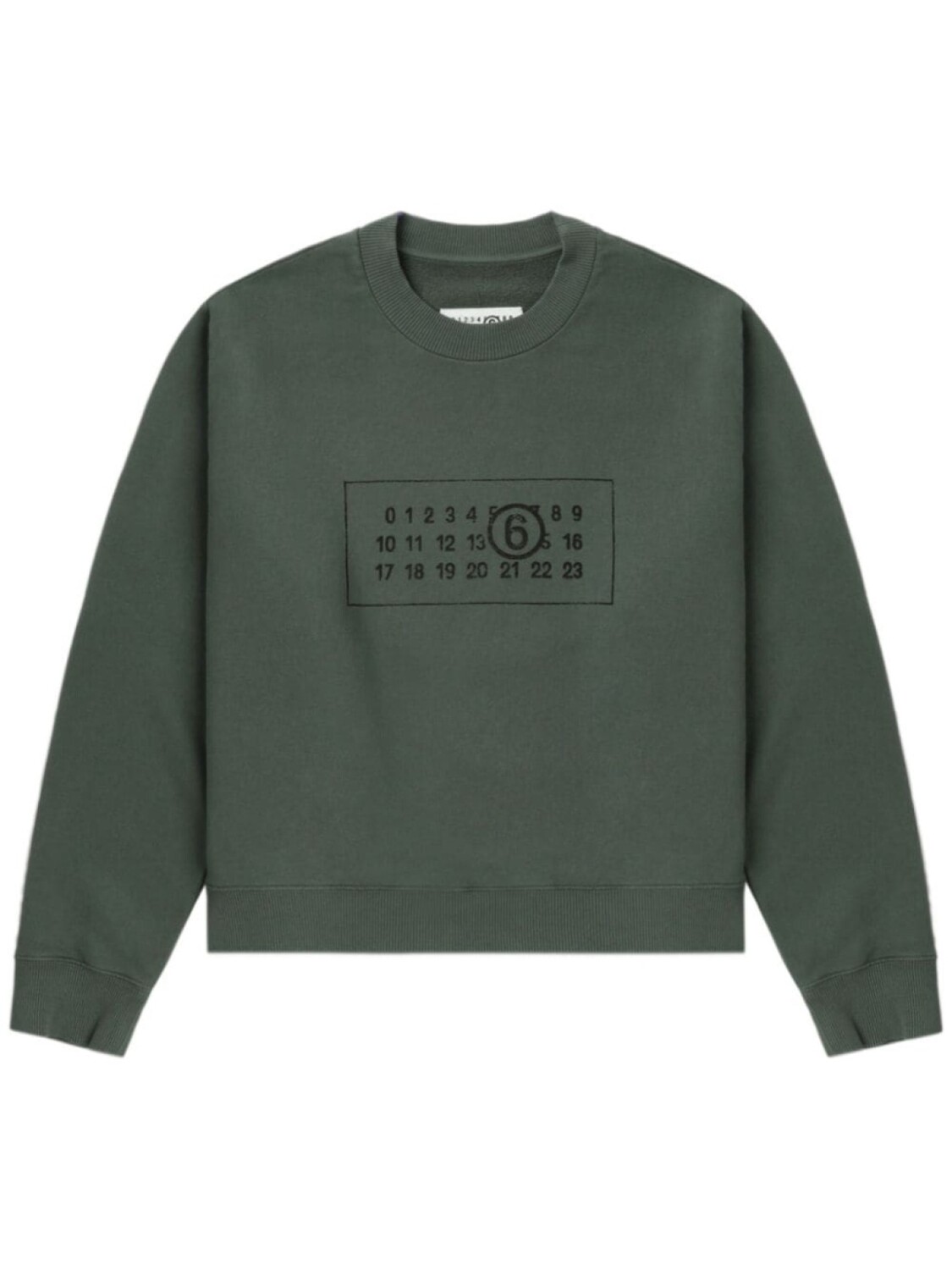 

MM6 Maison Margiela толстовка с логотипом, зеленый