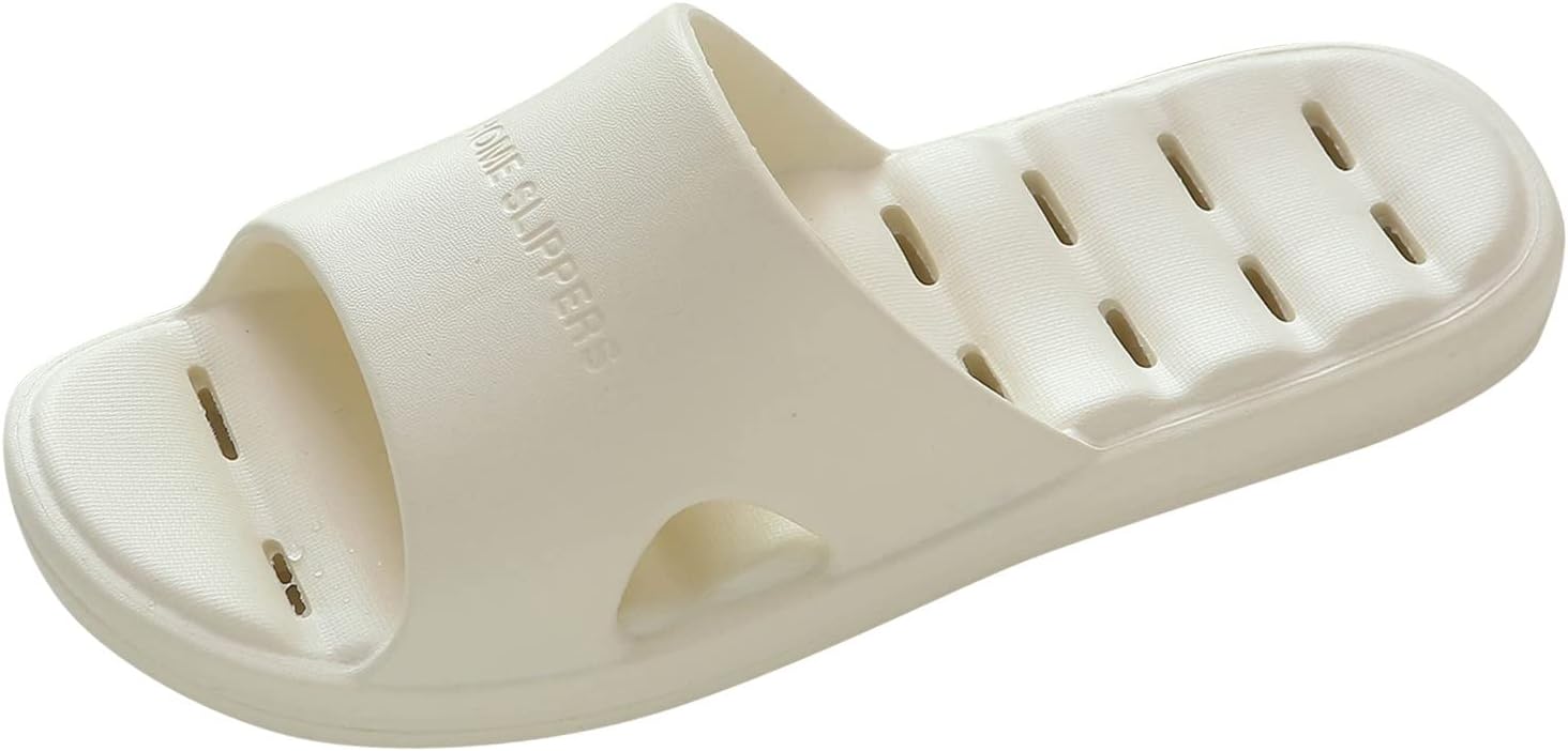 

Мужские тапочки на все сезоны, плоские, нескользящие, легкие, для дома и ванной, водонепроницаемые, мокасины с принтом Generic, белый