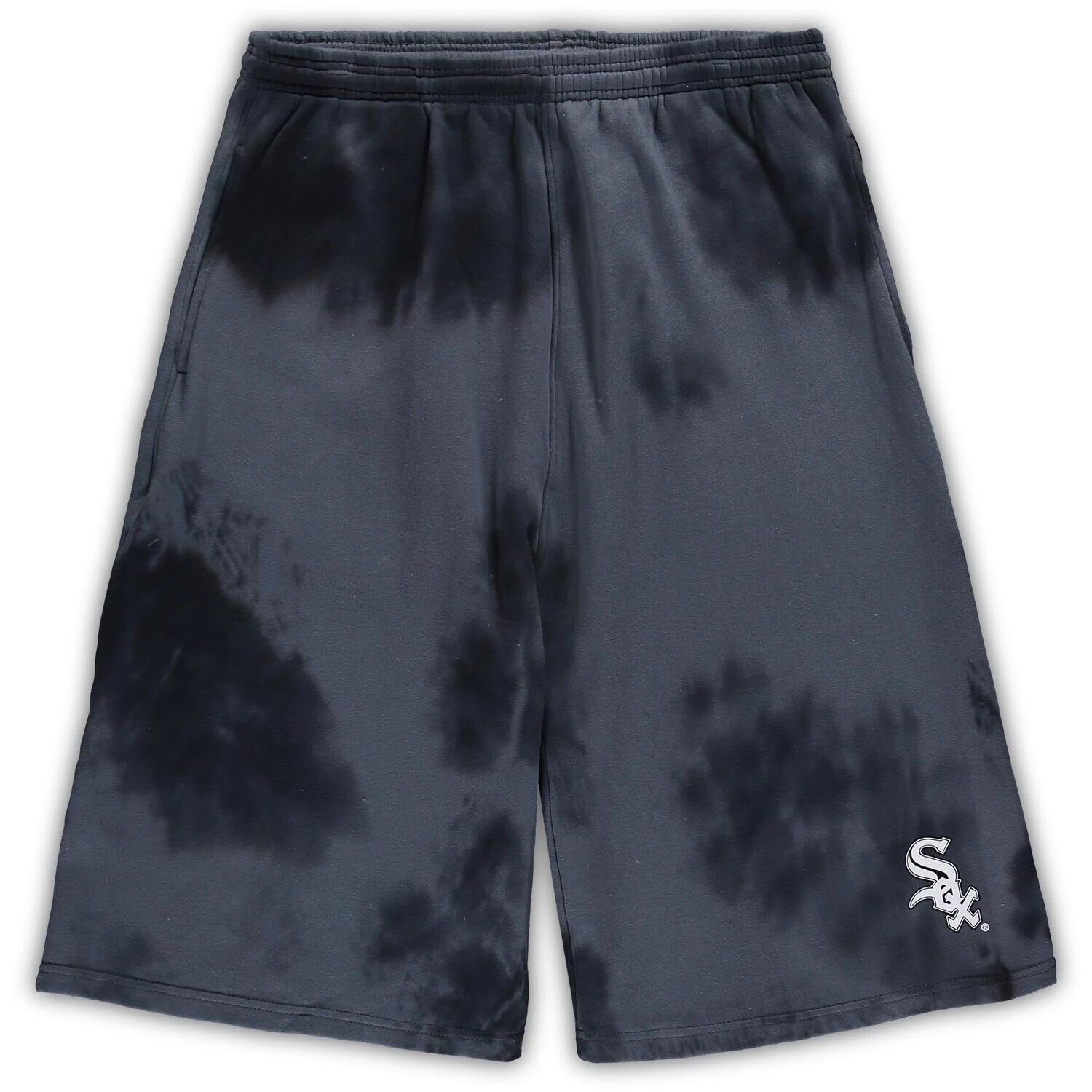 

Мужские черные флисовые шорты Chicago White Sox Big & Tall Tye Dye