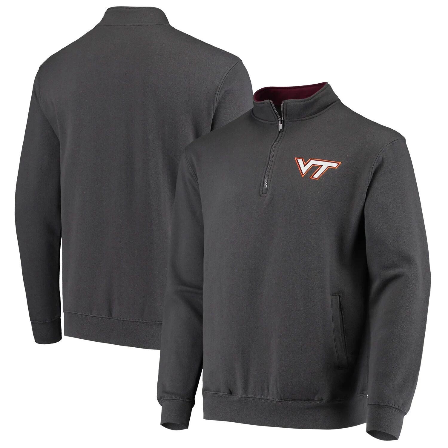 

Мужская темно-серая куртка с молнией до четверти и логотипом Virginia Tech Hokies Tortugas Colosseum, Серый, Мужская темно-серая куртка с молнией до четверти и логотипом Virginia Tech Hokies Tortugas Colosseum