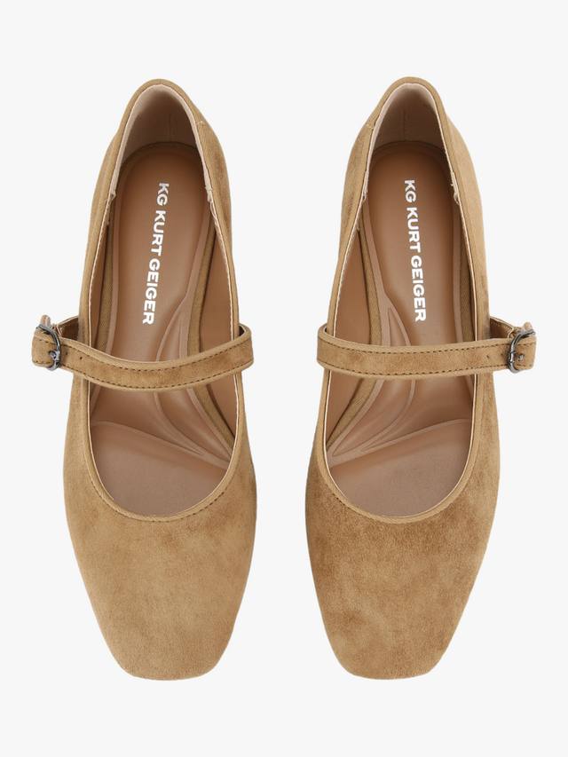 Туфли-лодочки Nina Mary Jane из замши KG Kurt Geiger, Camel — фото 3
