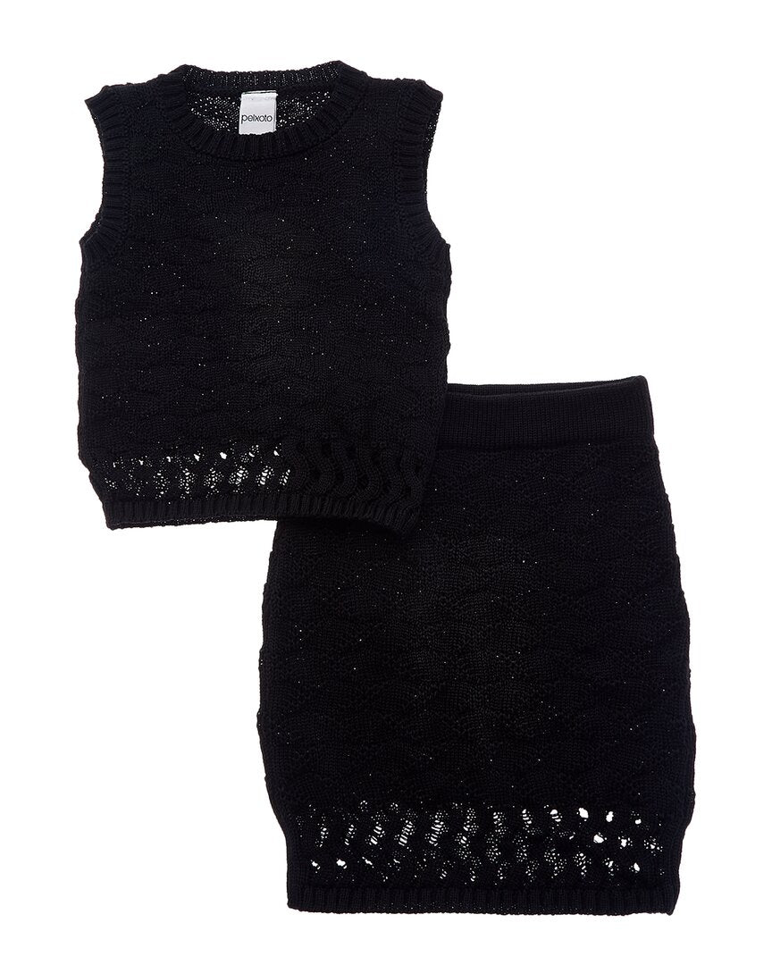 

Юбка Little Peixoto Leni, цвет black knit