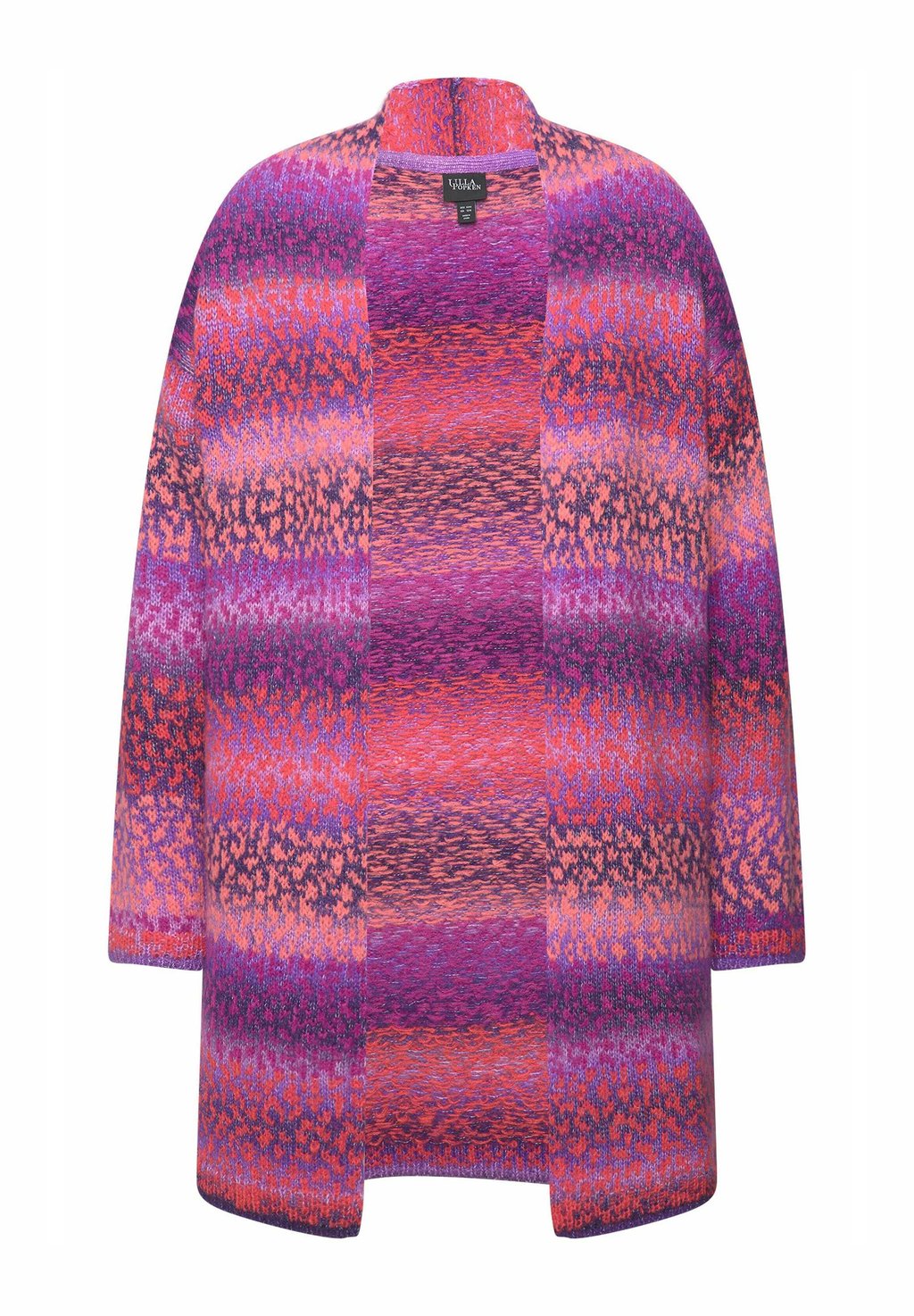 

Кардиган GRADIENT STRIPED GOBLET COLLAR Ulla Popken, фиолетовый