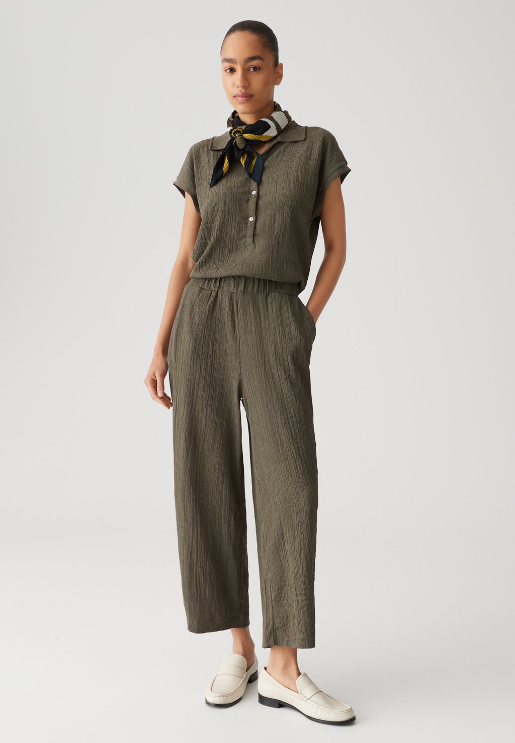 

Комбинезон MID RISE CROPPED WIDE FIT CRASH OPUS, оливковый