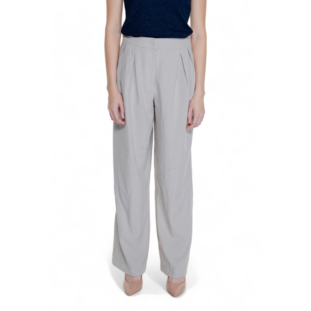 

Бежевые джинсы и брюки из полиэстера Vila Clothes