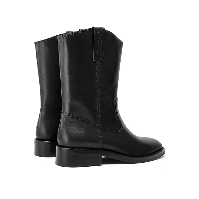 CHERYKALLY Черные женские ботинки на каблуке 3,5 см, цвет Black — фото 3