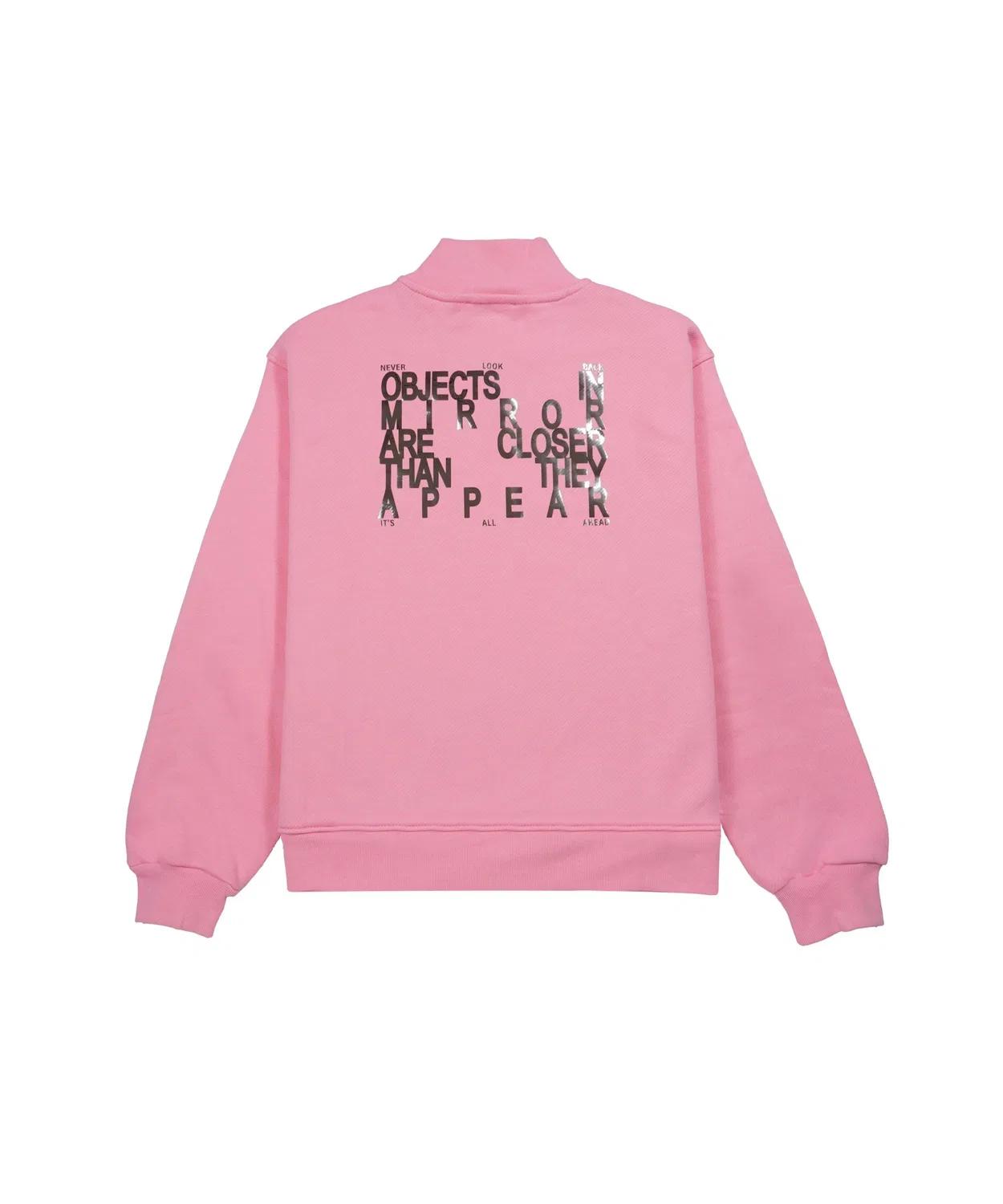 Свитшот с зеркальным эффектом MSGM, хлопок, черный — фото 2