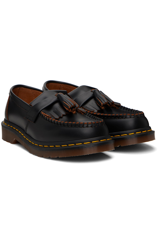 Adrian made in England кожаные лоферы с кисточками Quilon Dr. Martens, черный — фото 4