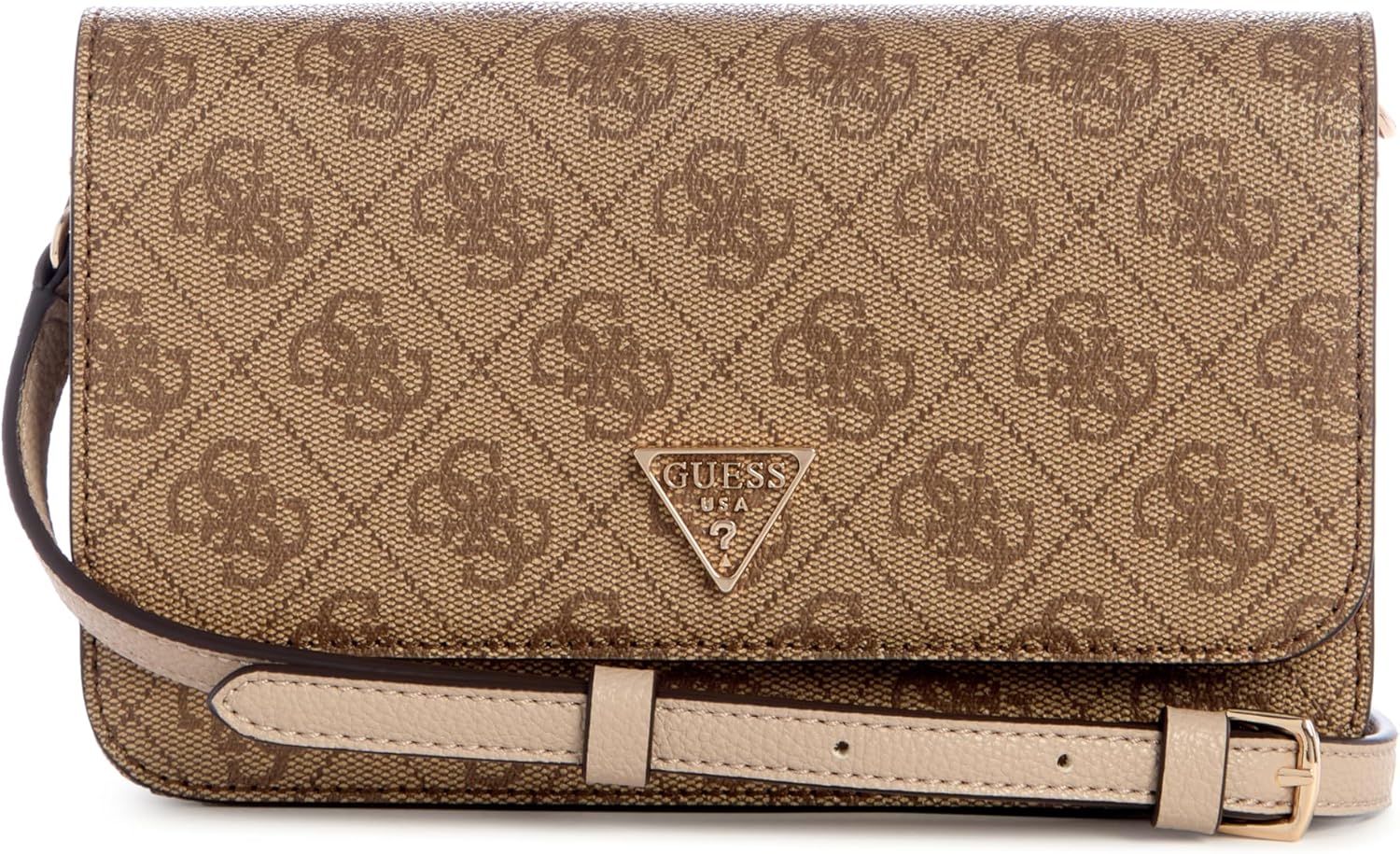 

GUESS женская сумка Noelle II Crossbody Flap Organizer, Latte Logo