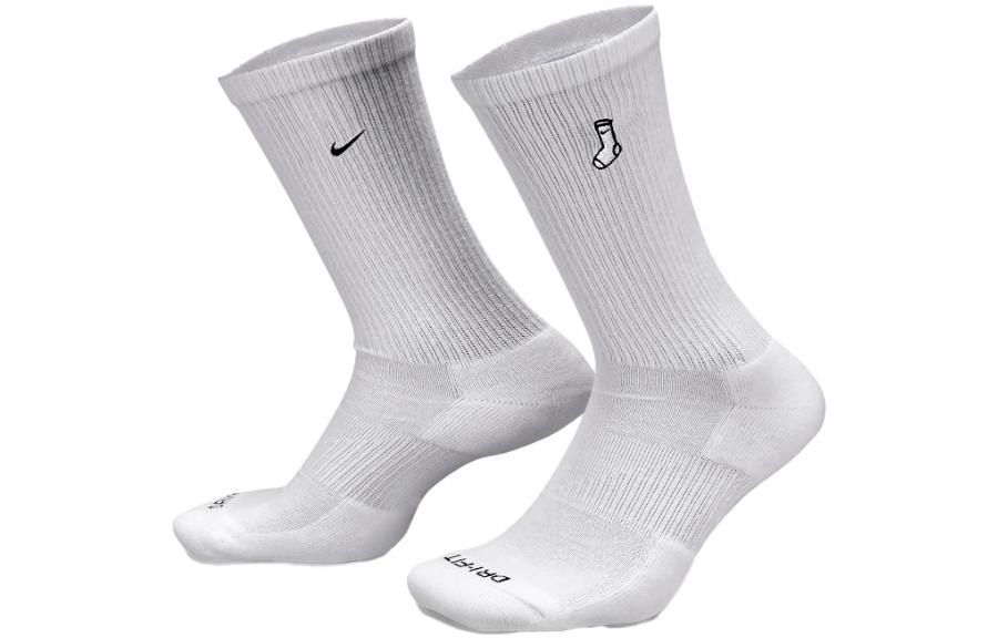 

Повседневные усиленные носки-гольфы Nike 2 пары (белый+черный)