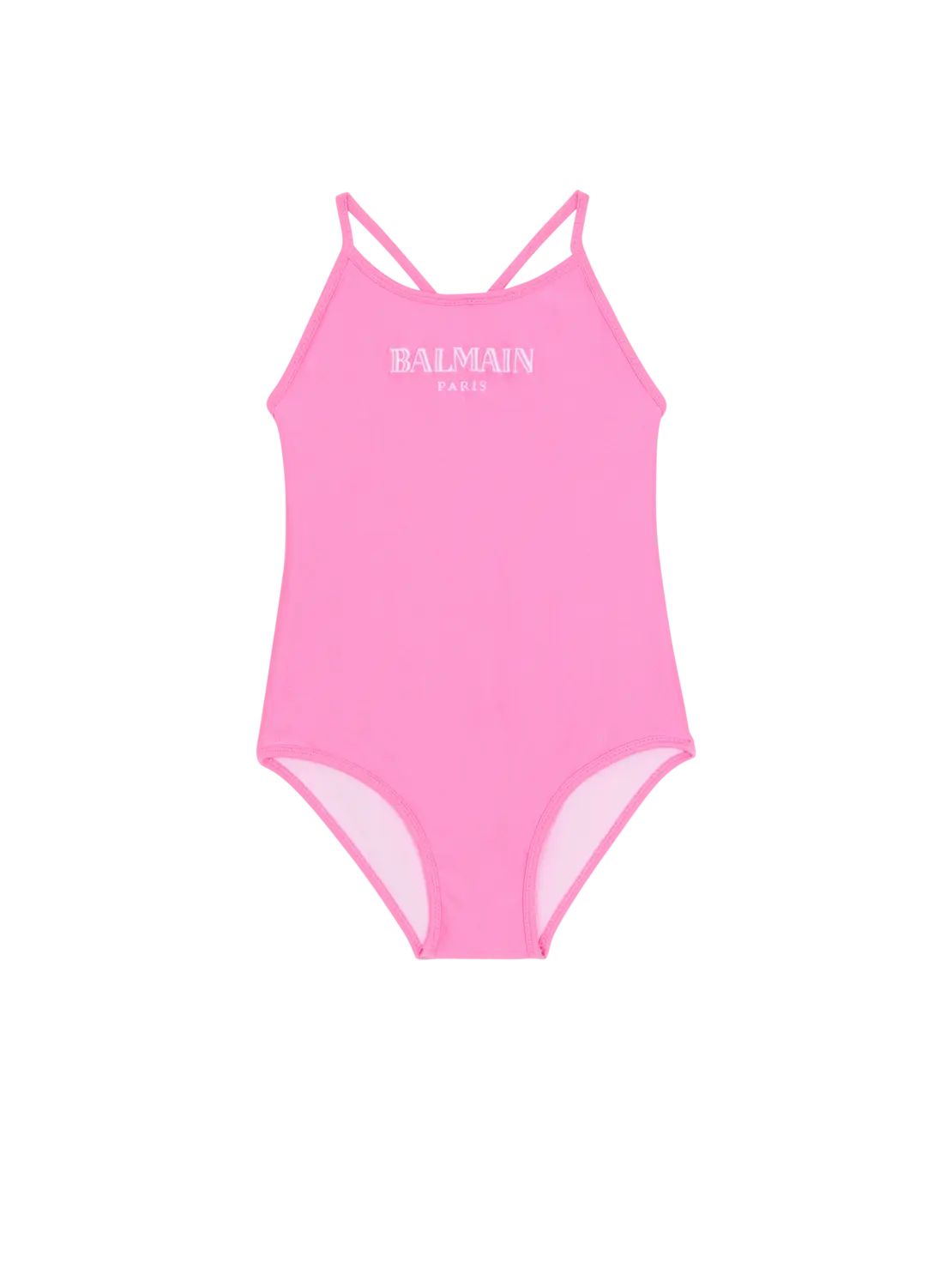 

Купальник на тонких бретельках Balmain, розовый