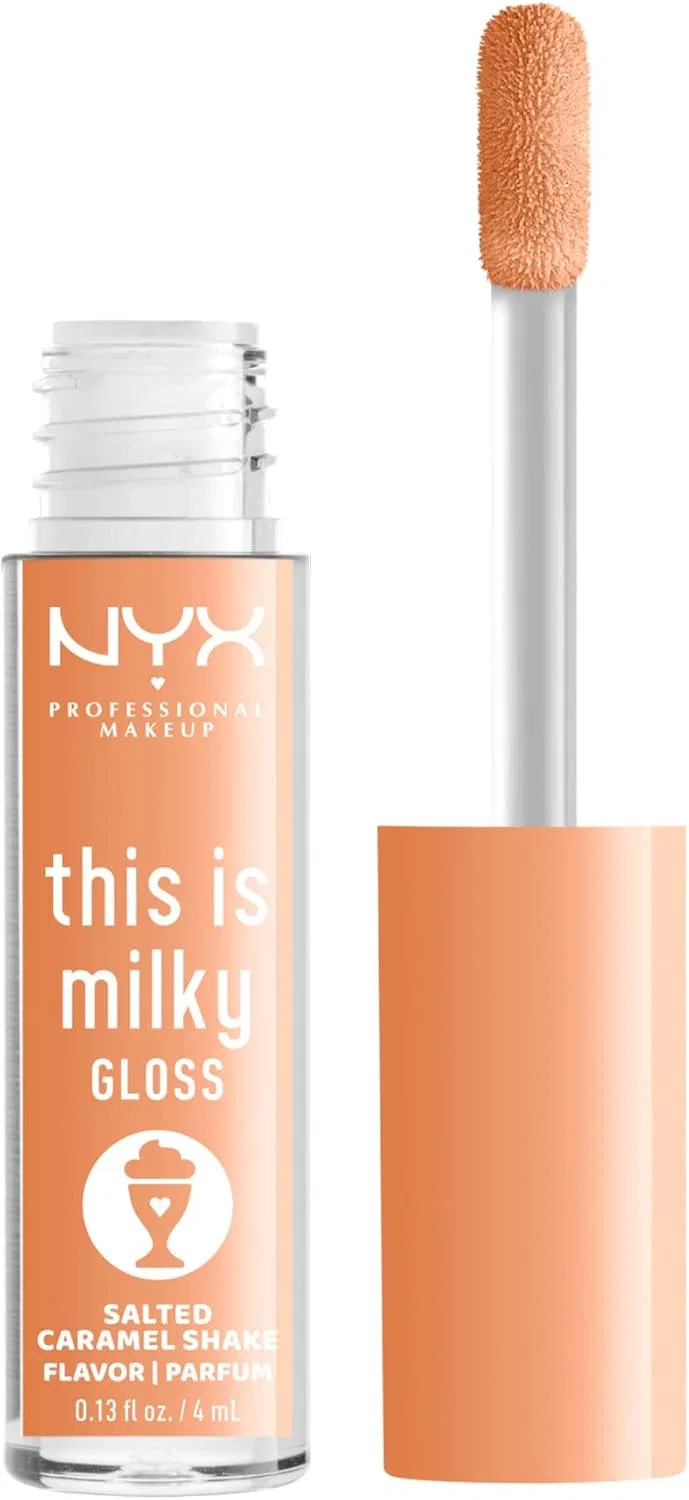 Блеск для губ Milky Gloss NYX Professional Makeup Salt Caramel Shake 0.13 Fl Oz
