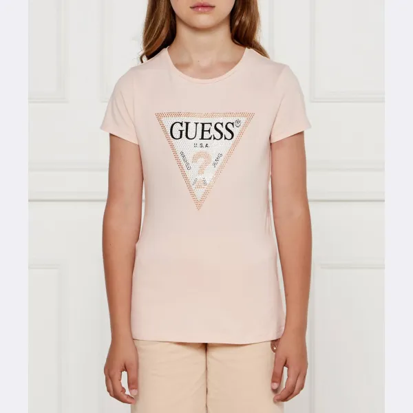 

Футболка стандартного кроя Guess, розовый