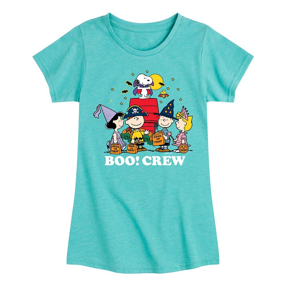 

Футболка Peanuts Halloween Boo Crew для девочек 7–16 лет Licensed Character, цвет Turquoise