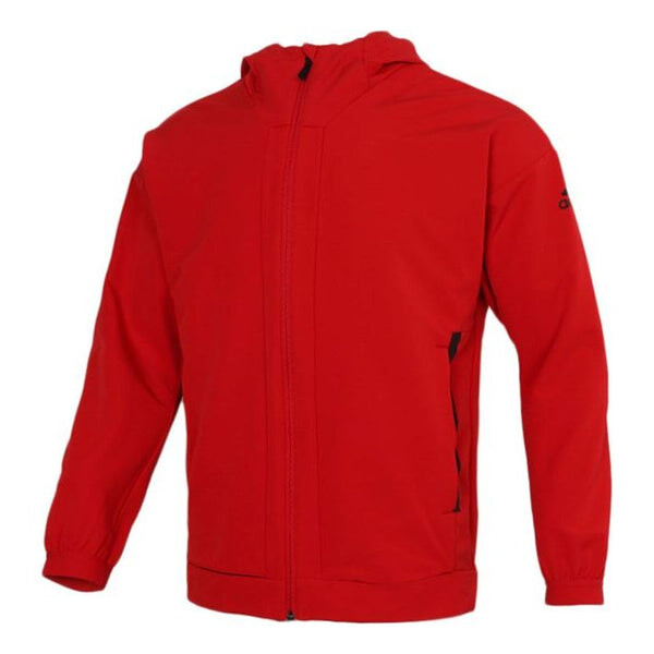 

Куртка adidas Sports hooded Long Sleeves Jacket Red, красный