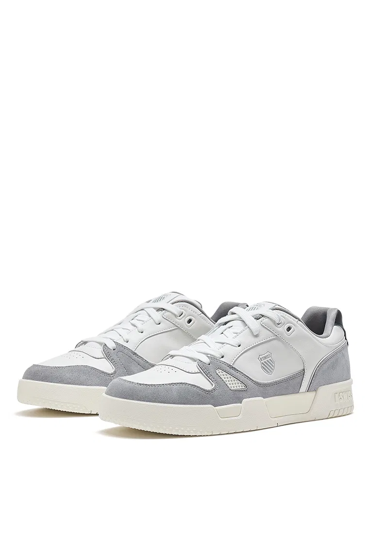 Кроссовки мужские кожаные, Grancourt K-Swiss, белый/серый — фото 2