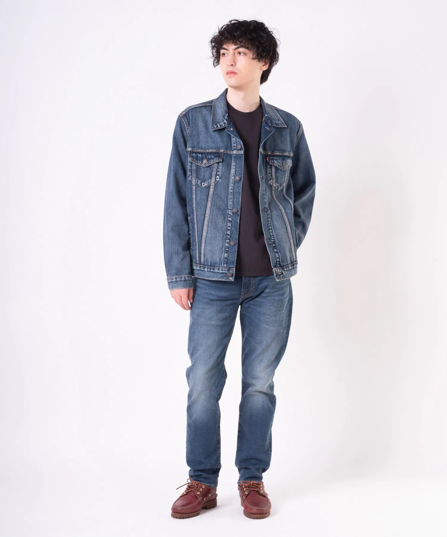 Джинсы Levi's 502™ зауженного кроя, цвет «индиго», размер Medium. — фото 4