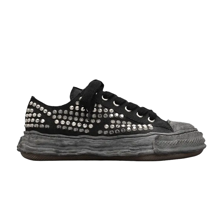 

Кроссовки Maison Mihara Yasuhiro Peterson 23 OG Sole Studded Canvas Low Black, черный
