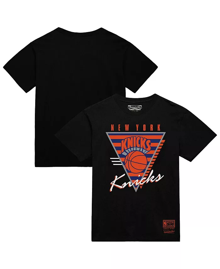 

Мужская черная футболка New York Knicks Worldwide Collection с три-логотипом Mitchell & Ness