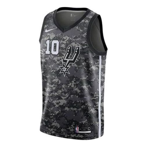 

Спортивная футболка nba city limited jersey sw fan edition 2018-19 season spurs black camouflage Nike, черный