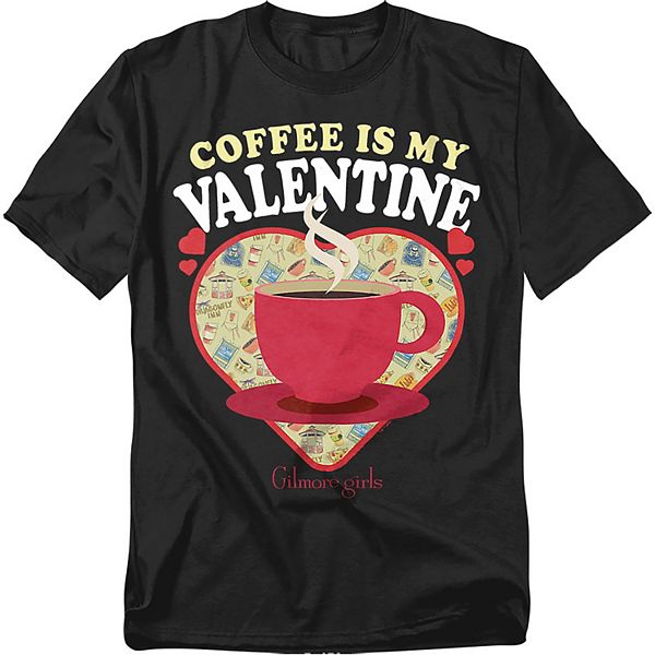 

Футболка Big & Tall Gilmore Girls "Coffee is my Valentine" Licensed Character