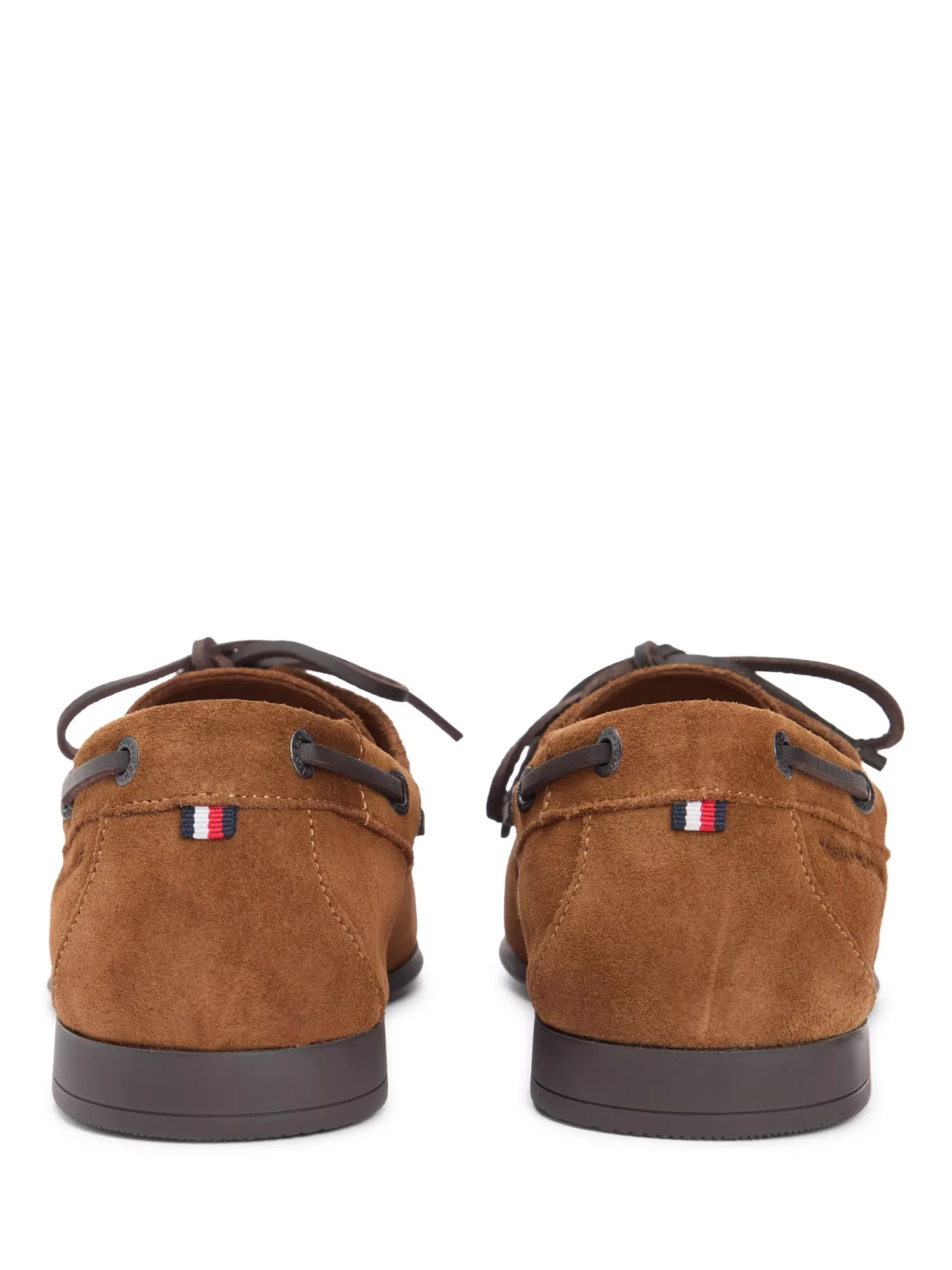 Замшевые лодочные туфли с гибкой подошвой, темно-коричневые Tommy Hilfiger — фото 3