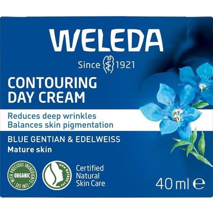 Крем для лица Weleda — Blue Gentian & Edelweiss Contouring Day Cream Увлажняющий Natural — фото 3