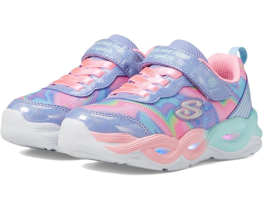 

Кроссовки SKECHERS KIDS Twisty Glow - Sorbet Swirl 303716L Light Up Sneaker, цвет Periwinkle/Multi